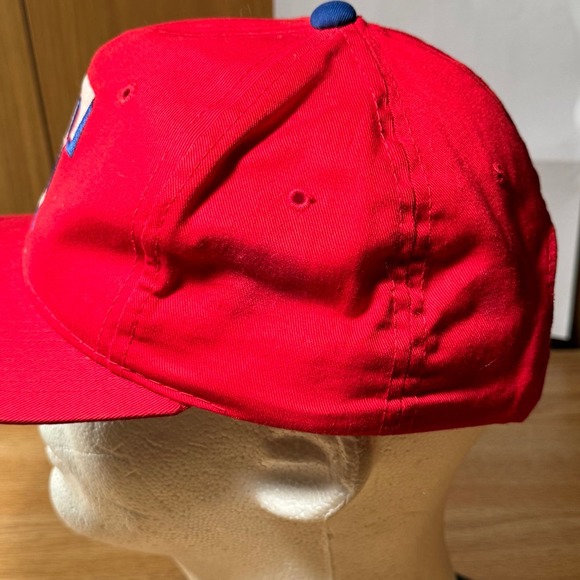 Vintage Sports Specialties MLB Baseball Texas Rangers Red Logo Snapback Hat - Picture 3 of 9